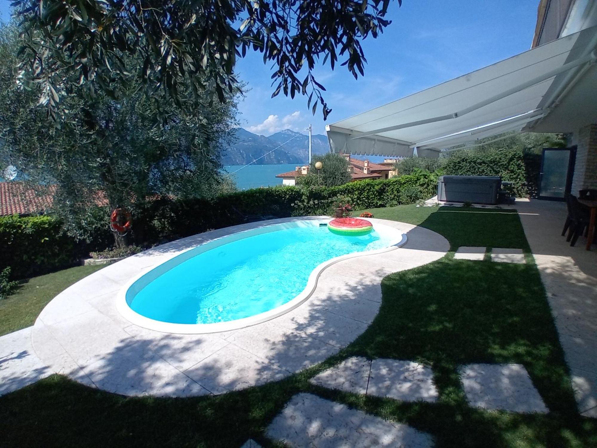 ברנצונה סול גארדה Villa Mimosa-Con Piscina E Vista Lago מראה חיצוני תמונה